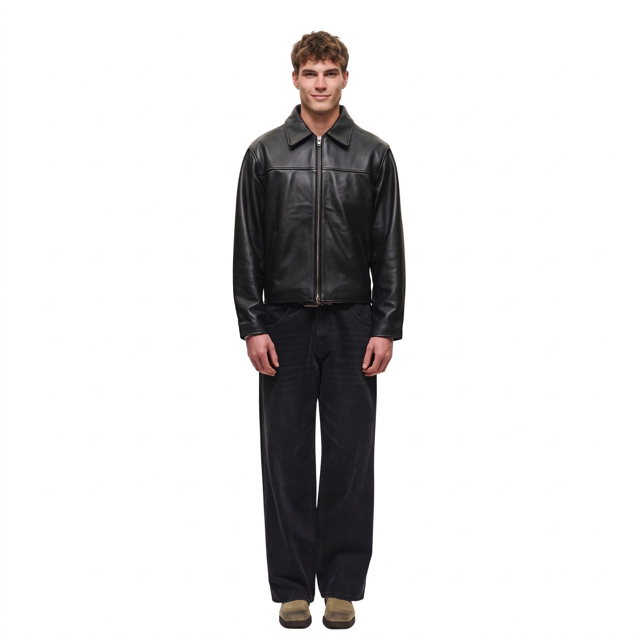 CLASSIC BLACK LEATHER JACKET