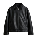 COLLARED LEATHER JACKET