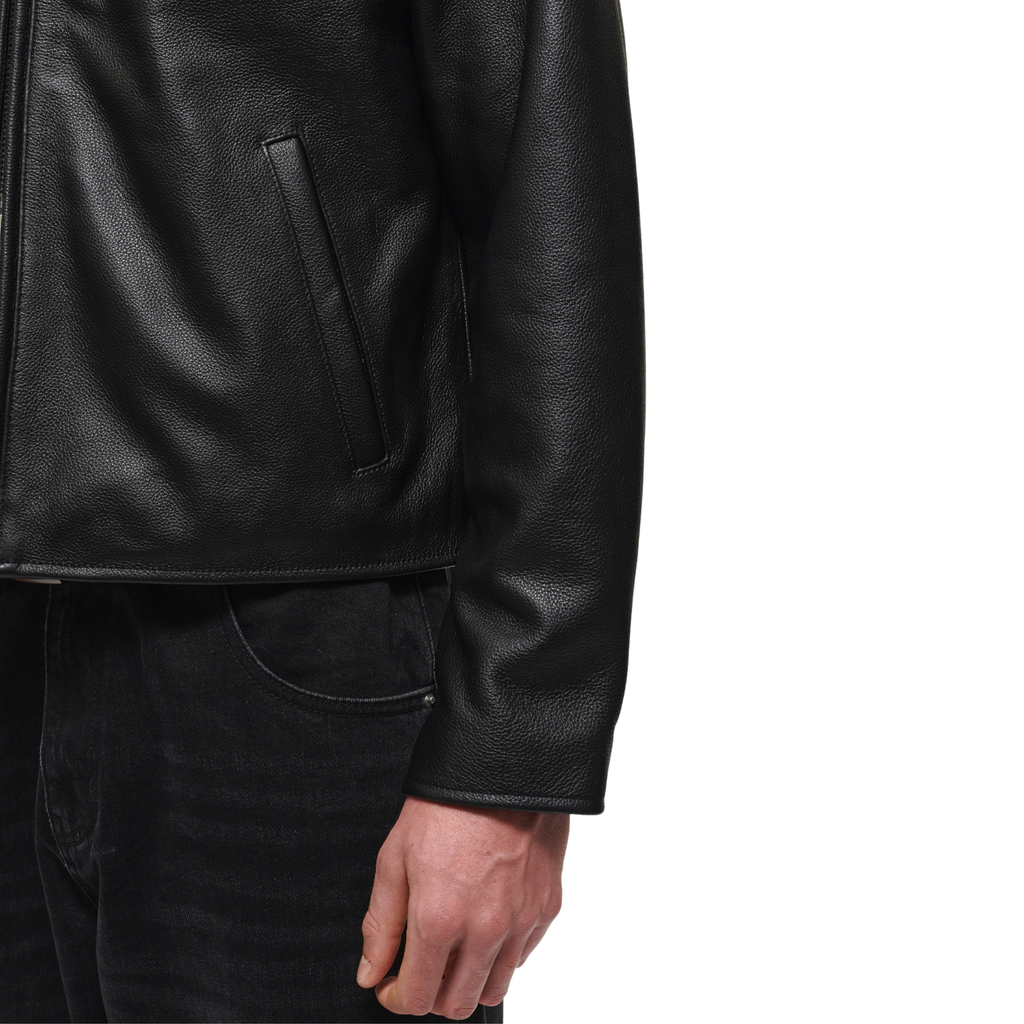 CLASSIC BLACK LEATHER JACKET