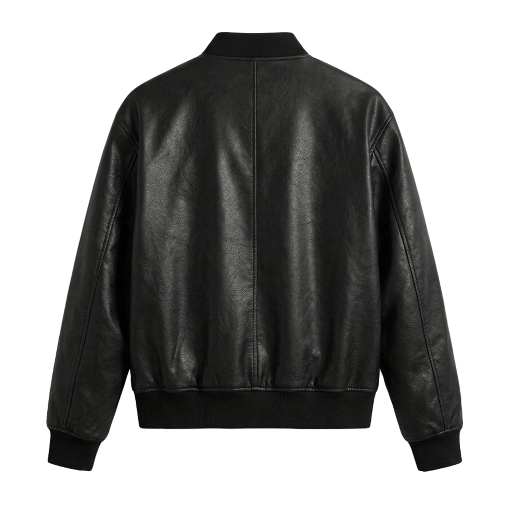 BOMBER LEATHER JACKET