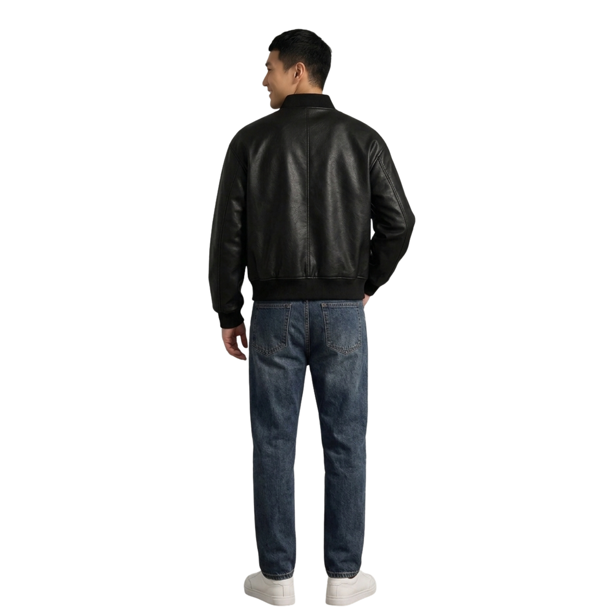 BOMBER LEATHER JACKET