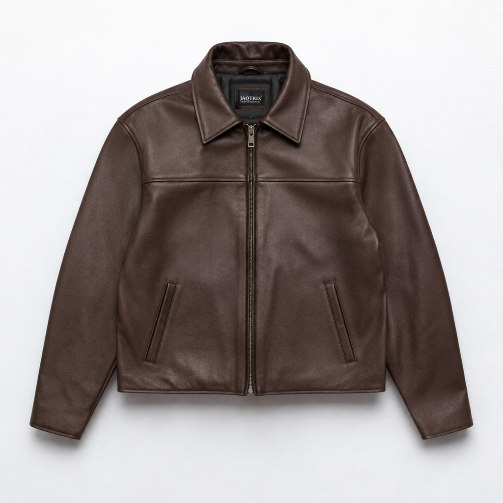 CLASSIC BROWN LEATHER JACKET