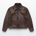 CLASSIC BROWN LEATHER JACKET