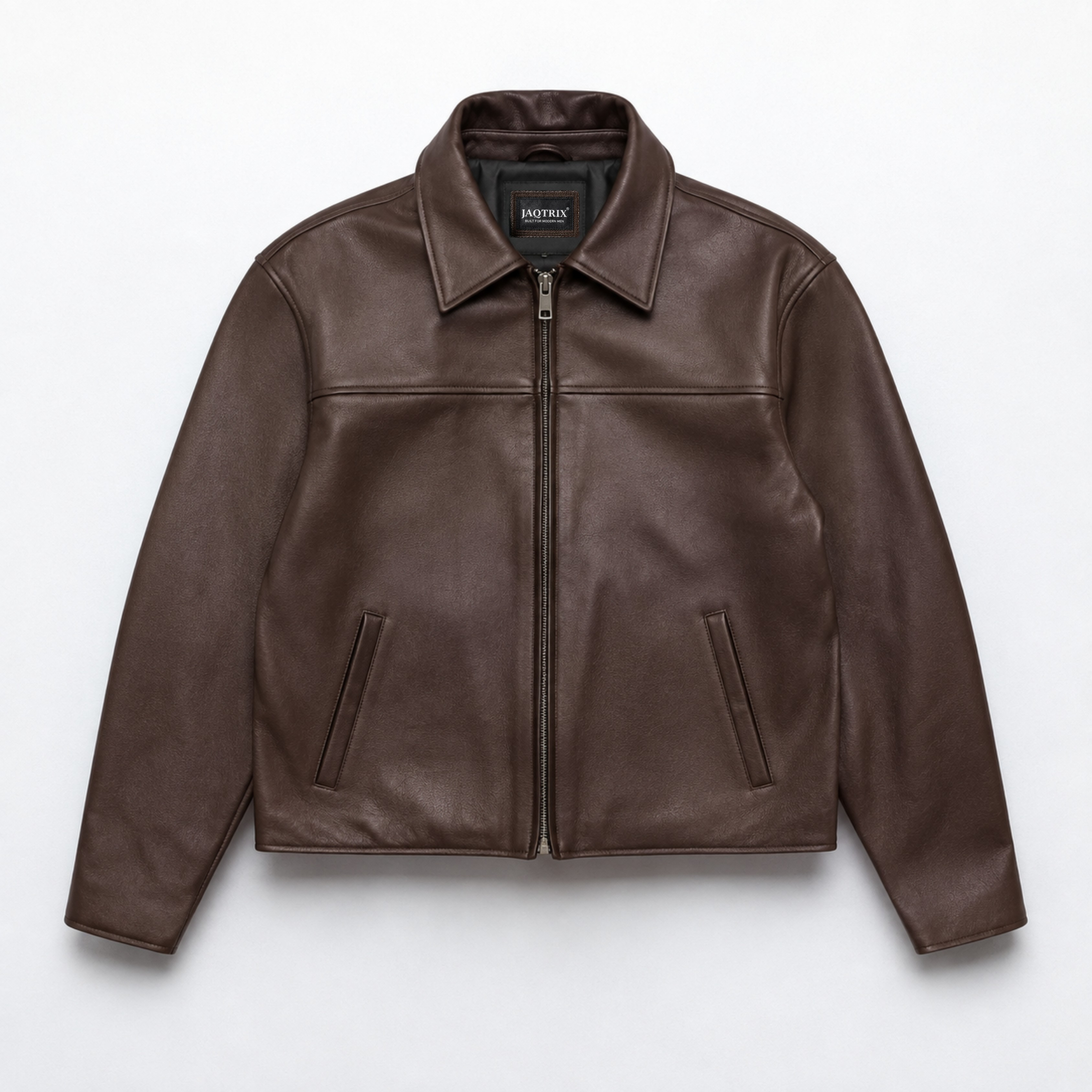 CLASSIC BROWN LEATHER JACKET