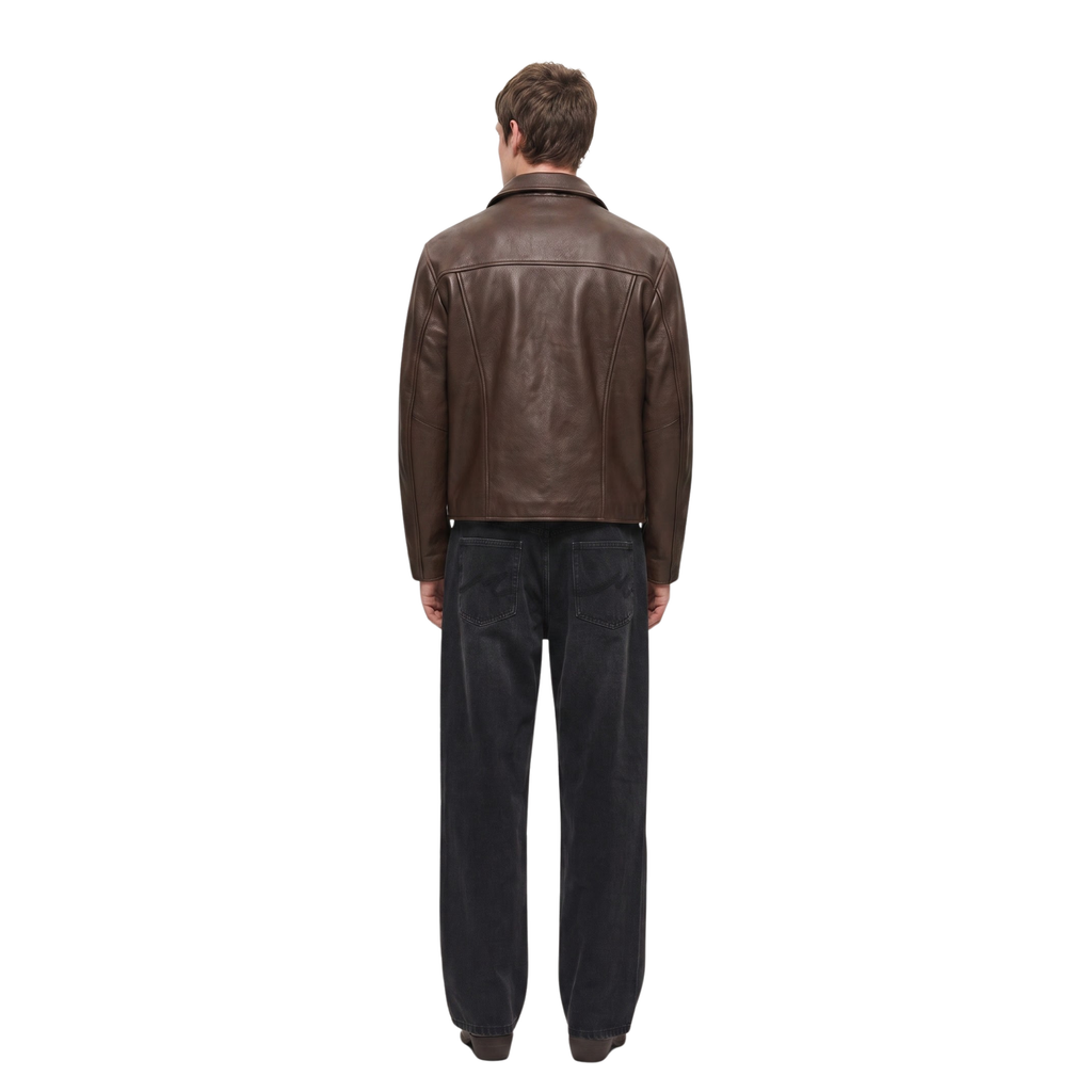 CLASSIC BROWN LEATHER JACKET