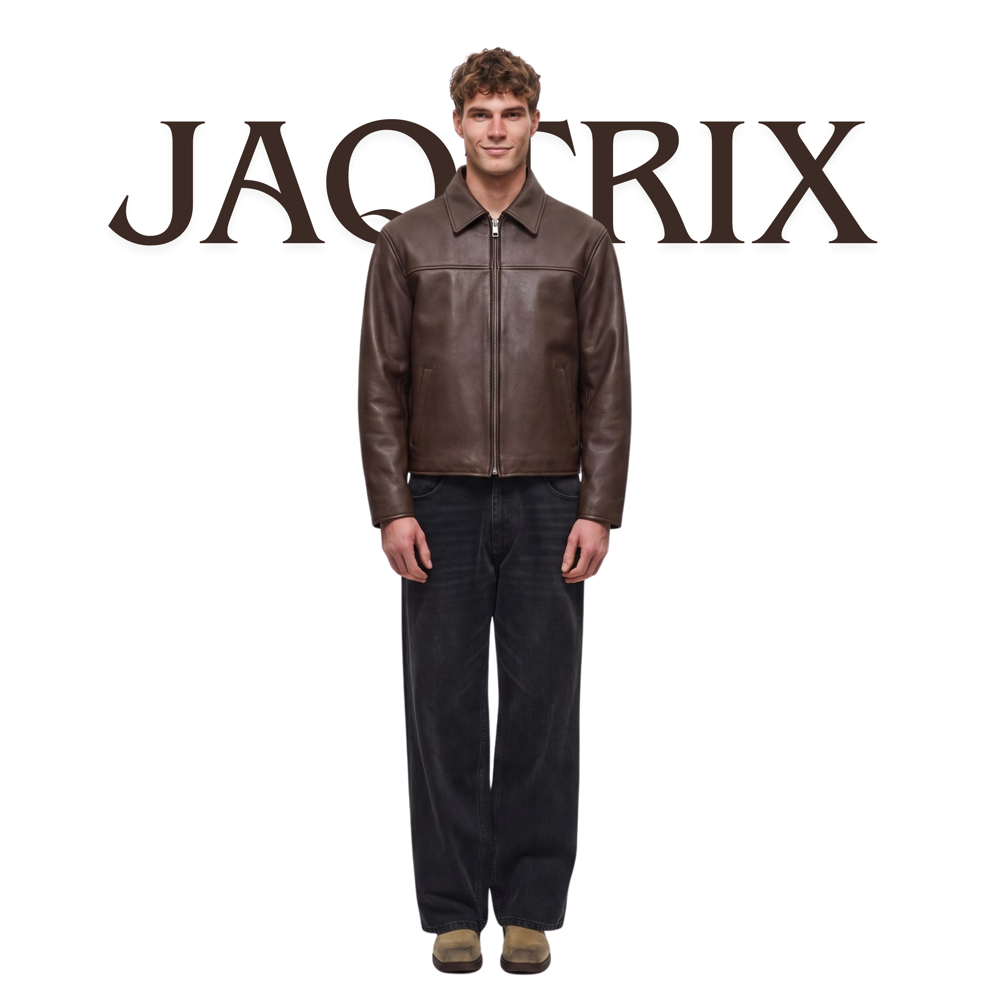 CLASSIC BROWN LEATHER JACKET